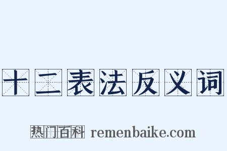 十二表法反义词是什么意思的图片